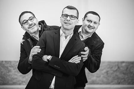 Les trois associés de l’agence